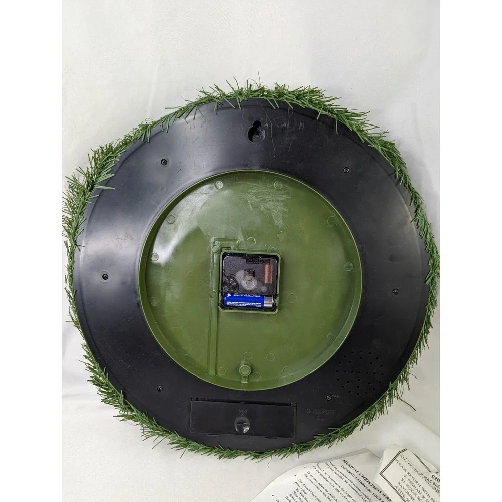Christmas Wreath Musical Clock Emson 1999‎ Works